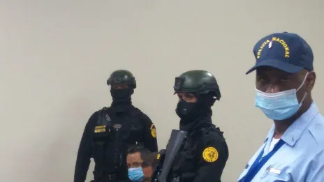 William Rosario llega a la corte para apelar su prisión preventiva