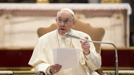 El papa: «La Humanidad se ve amenazada por un perverso abuso del poder»