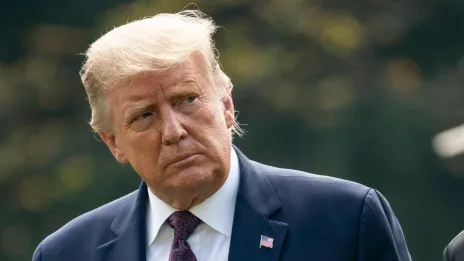 Trump ya está Florida y se alista para su declaración de prensa en Mar-a-Lago