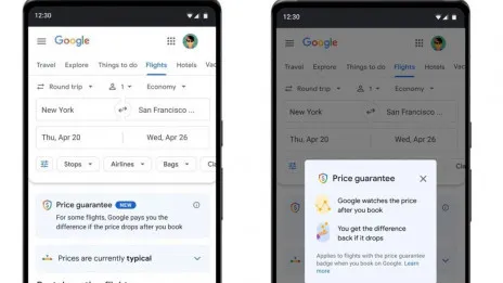 Google lanza un distintivo de «precio más bajo garantizado» en vuelos de EEUU
