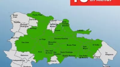 Aumentan a 18 las provincias en alerta verde por vaguada