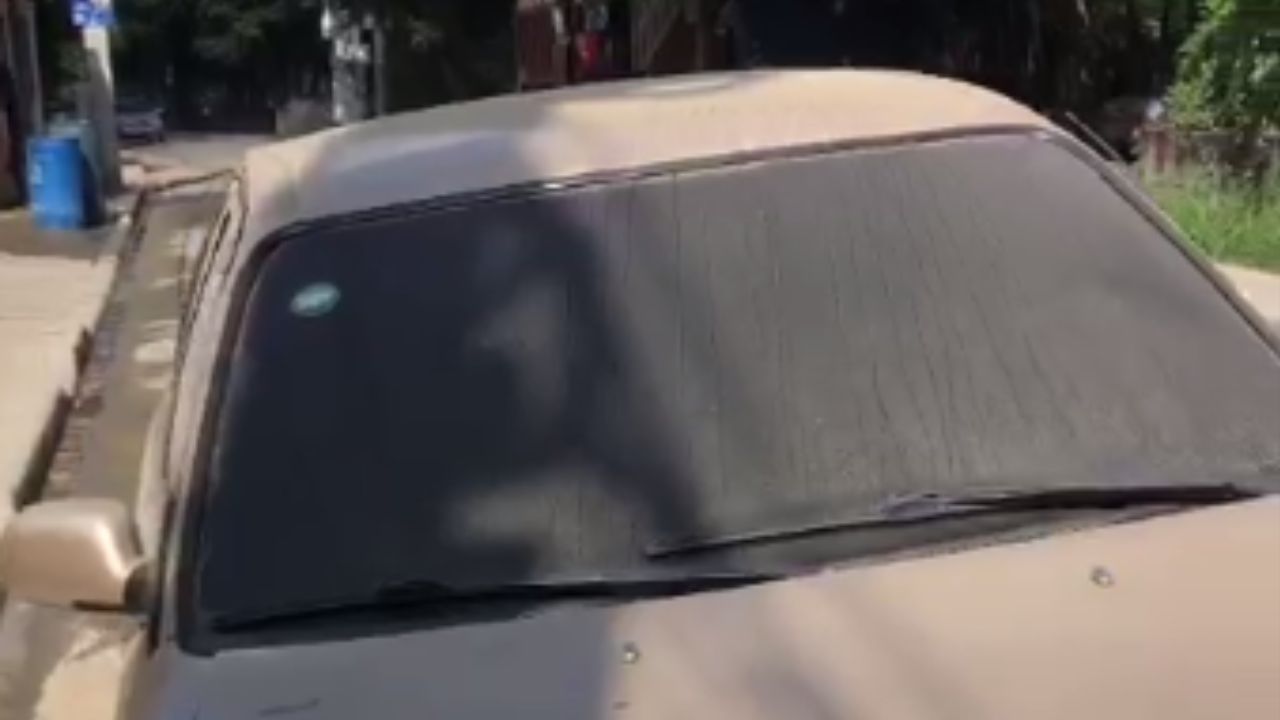 Denuncian carro abandonado en Manoguayabo