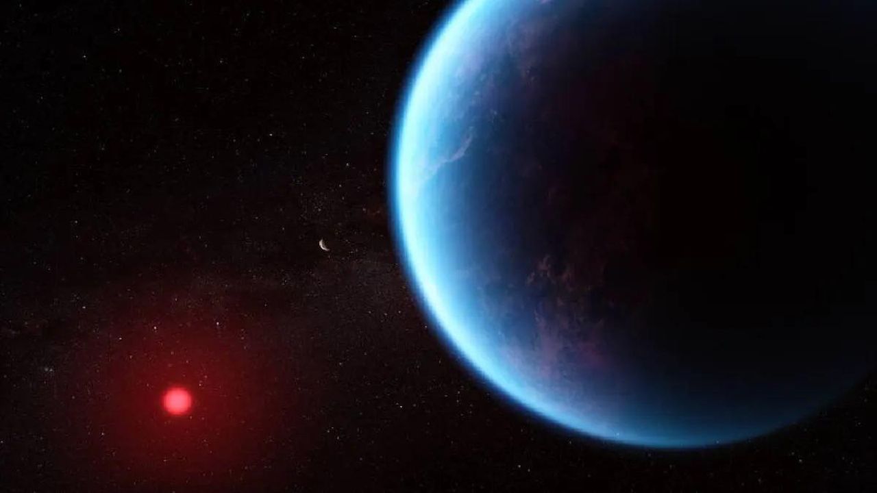 Descubren metano y dióxido de carbono en la atmósfera del exoplaneta K2-18 b