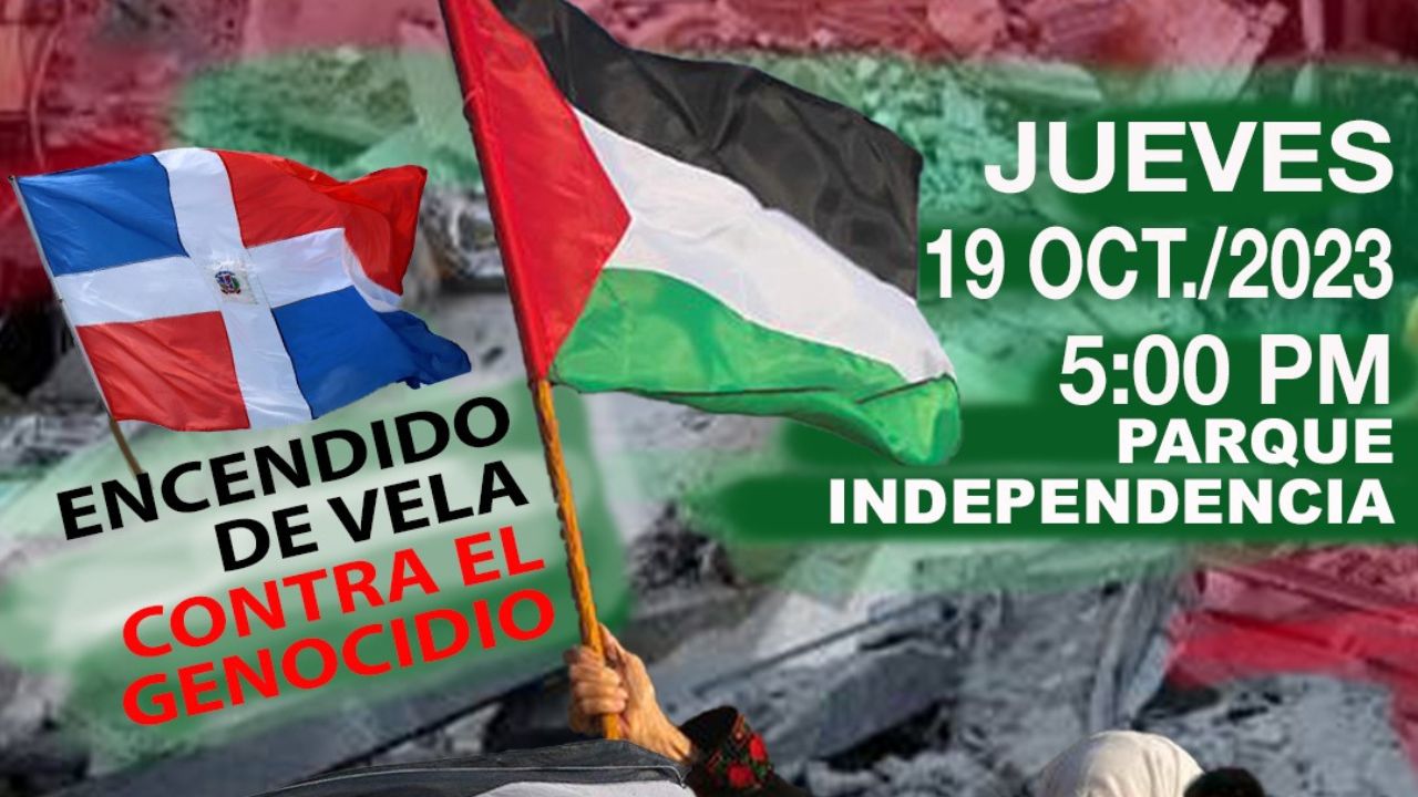 Convocan vigilia en el parque Independencia en solidaridad con Palestina