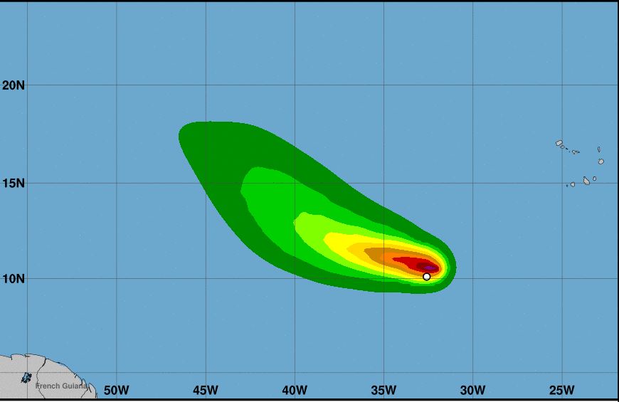 Se forma en el Atlántico tormenta tropical Sean