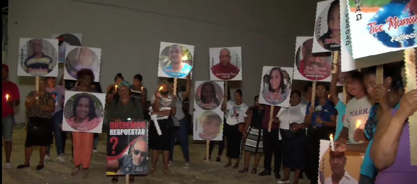 Encienden velas para recordar víctimas explosión San Cristóbal a tres meses del siniestro