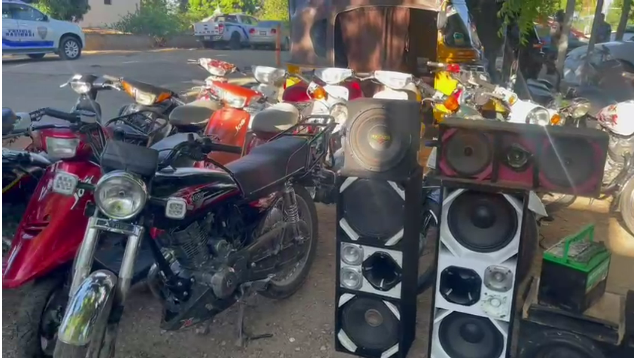 Incautan 18 motocicletas en inicio del operativo “Navidad sin Ruido” en Valverde