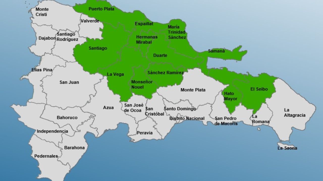 Aumentan a 12 las provincias en alerta verde por lluvias