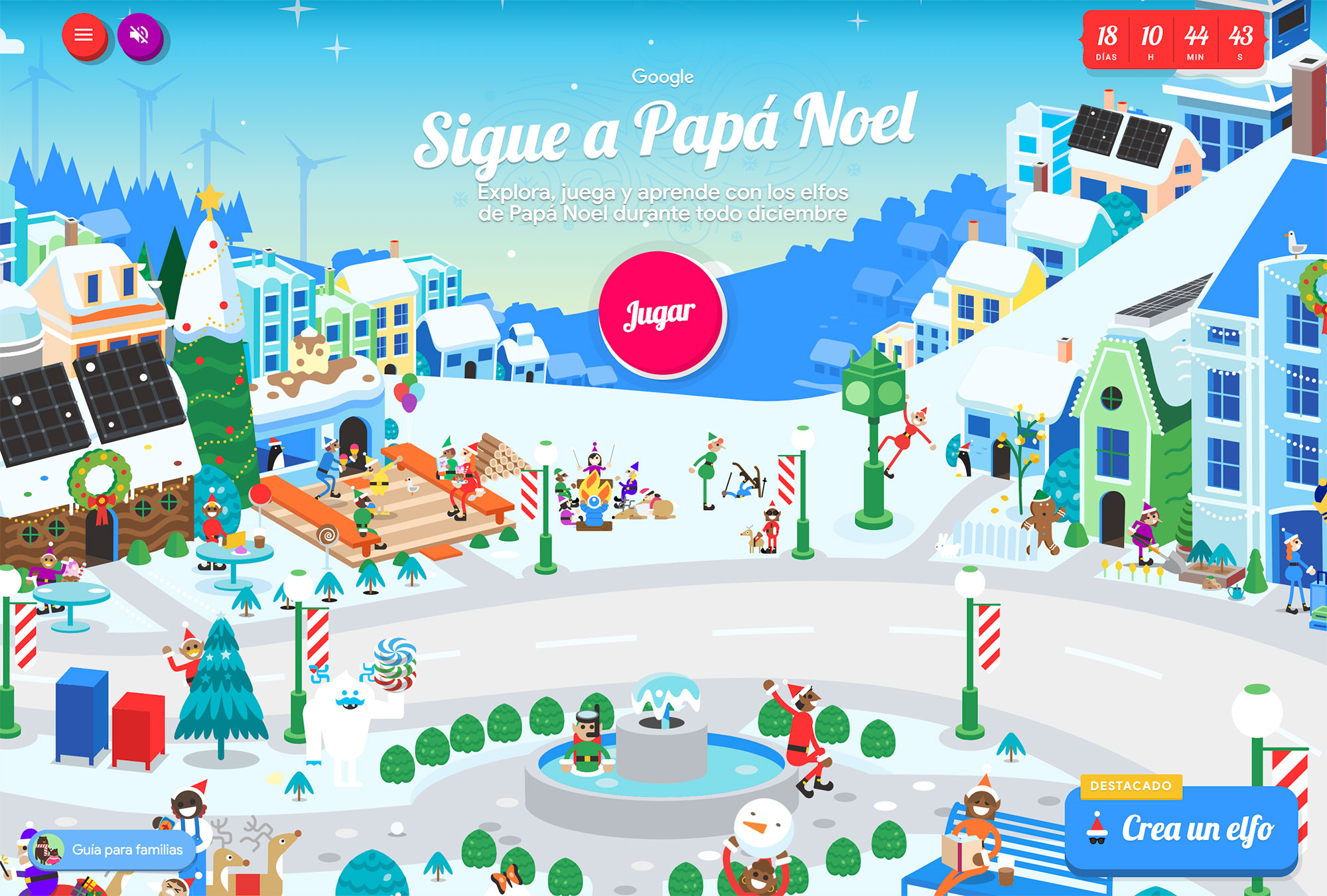 <strong>Recorrido de Papá Noel  con Google en Santa Tracker 2023</strong>