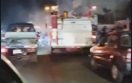 Tres muertos tras incendiarse vehículo en accidente de tránsito en Nibaje, Santiago