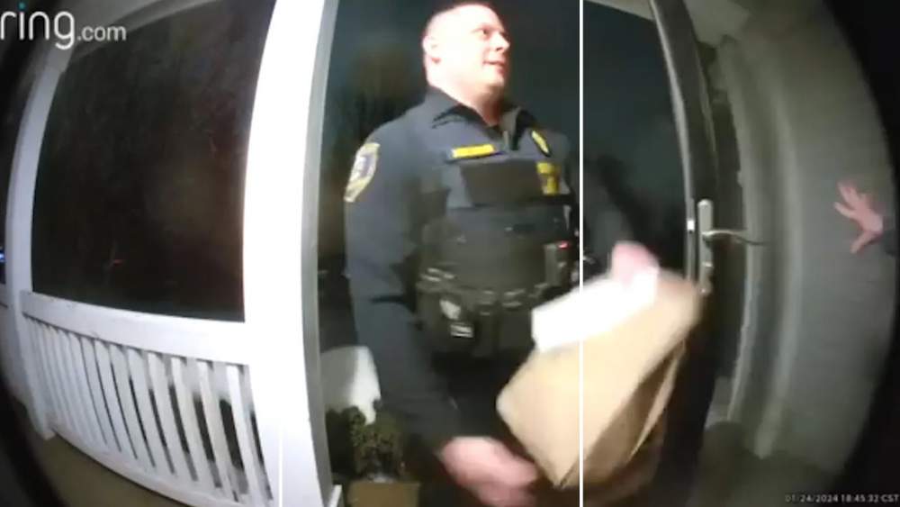 Policía arresta a un repartidor, pero garantiza la cena al entregar el pedido a domicilio