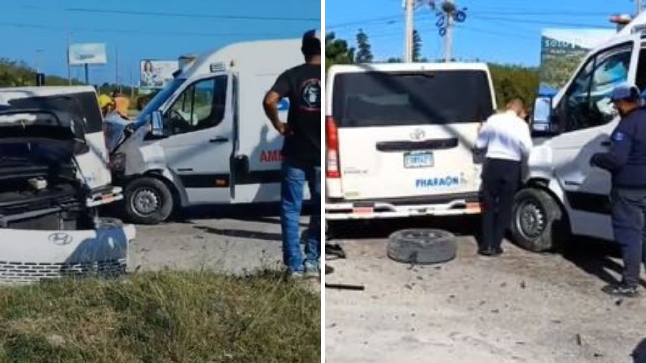 Ambulancia del 911 involucrada en accidente de tránsito