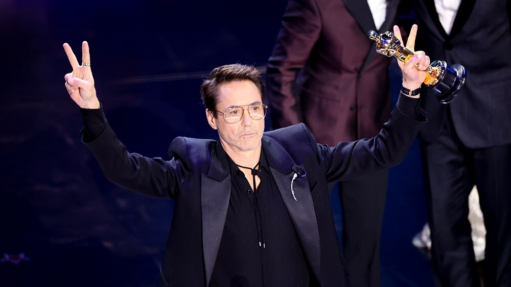 El irreverente discurso de Robert Downey Jr: "Gracias a mi veterinaria, digo… A mi mujer"