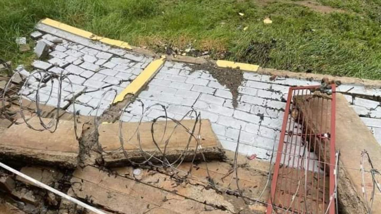 Reportan desplome de pared en Jarabacoa