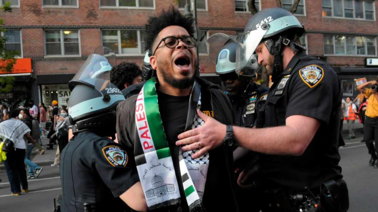 Dominicano es uno los líderes de las protestas propalestina en Nueva York