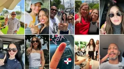 Figuras del arte y el espectáculo acuden a votar