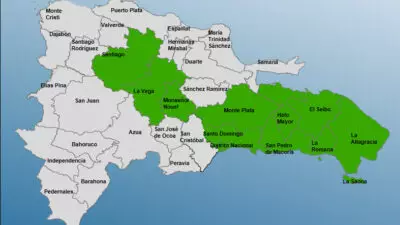 COE emite alerta para 11 provincias por vaguada
