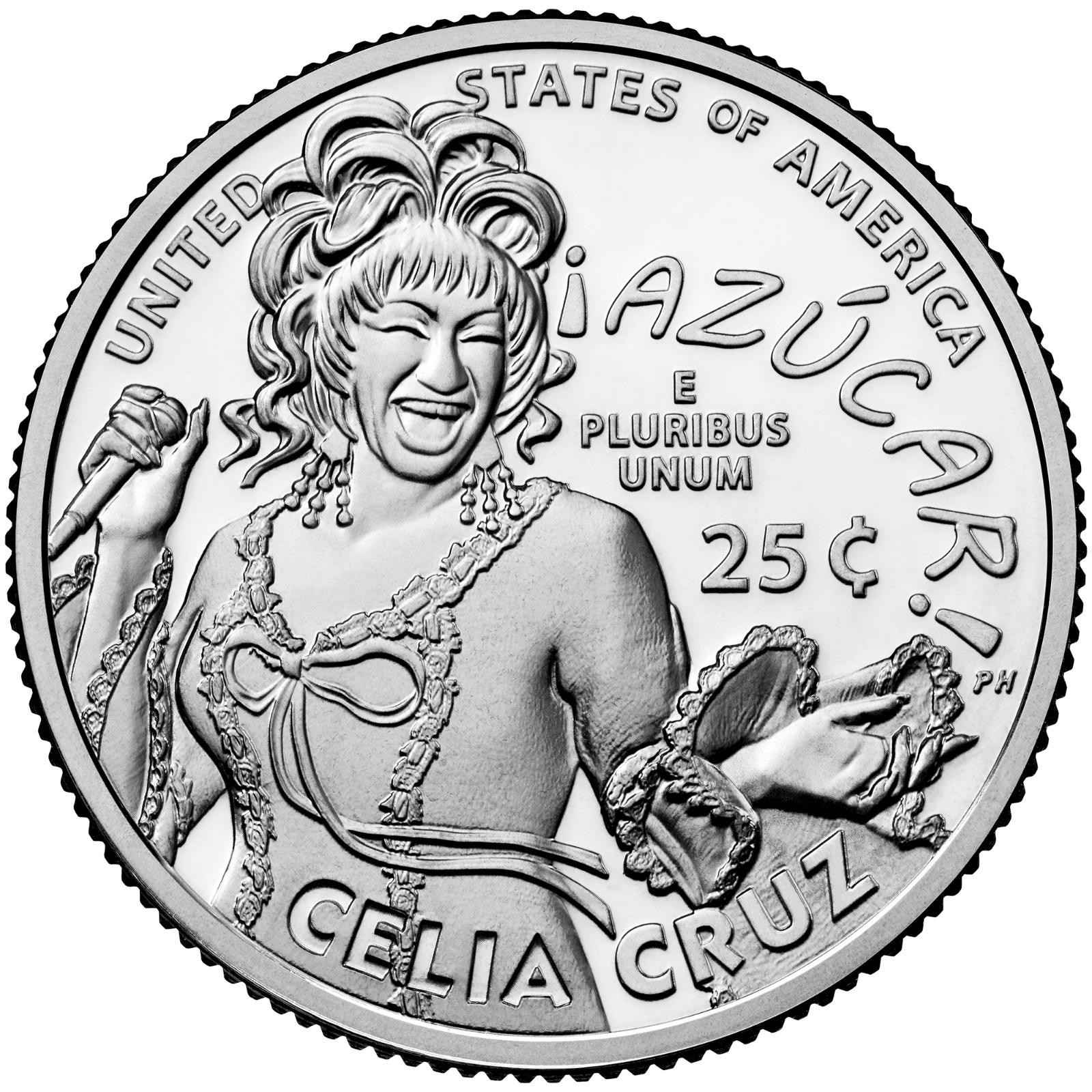 Ponen en circulación en Estados Unidos moneda en honor a Celia Cruz