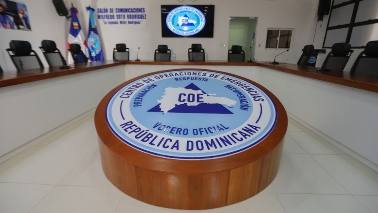 COE coloca a 13 las provincias en alerta: 6 en amarilla y 7 verde