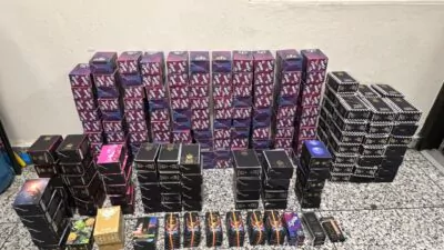 Incautan 4,086 vaper rellenos de marihuana; también barras de chocolates y gomitas