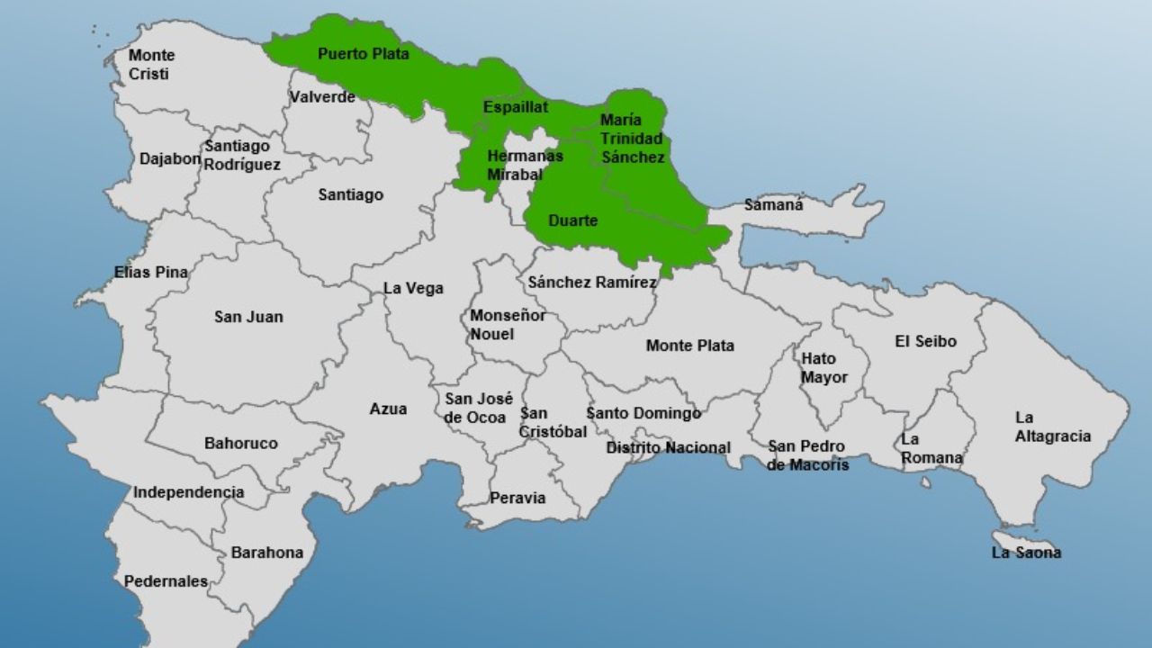 COE reduce a cuatro las provincias bajo alerta