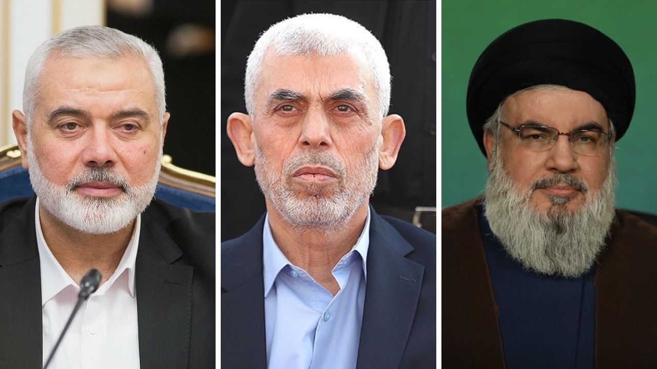 Haniyeh, Sinwar y Nasrala los líderes históricos de Hamás y Hizbulá asesinados por Israel
