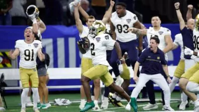 Notre Dame derrota a Georgia en el Sugar Bowl bajo estrictas medidas de seguridad tras  atentado