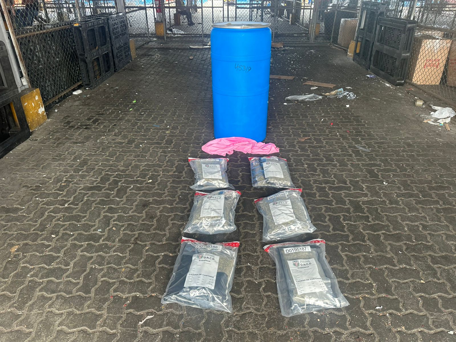 DNCD ocupa más marihuana en Puerto de Haina camuflada en tanque de comida