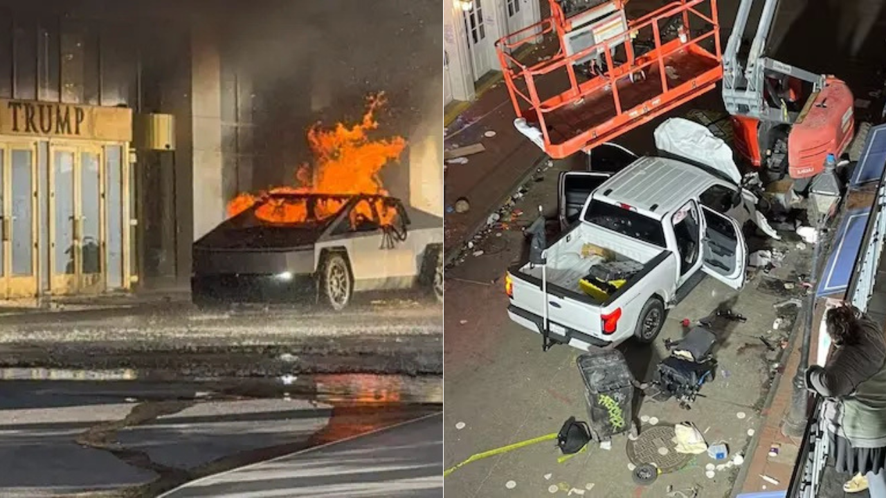 ¿Hay conexión entre explosión de Cybertruck frente a torre de Trump y ataque en Nueva Orleans?