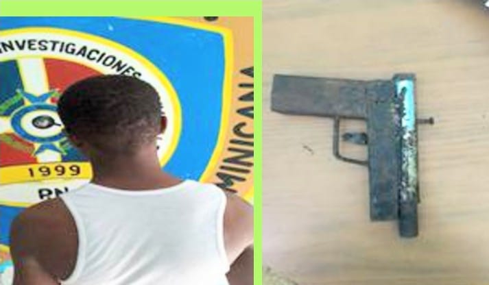 Policía apresa a dos personas con armas de fuego ilegales durante operativos en Barahona
