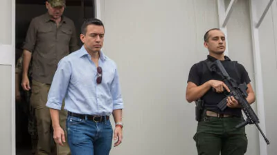 Ecuador está en «alerta máxima» por posibles atentados contra Noboa