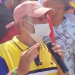 Los Peregrinos de Moca protestan frente a DIGESETT por supuestos abusos