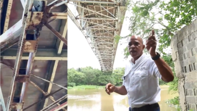 Regidor de SDN denuncia deterioro del puente General Gregorio Luperón