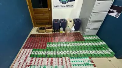 Autoridades decomisan cigarrillos de contrabando y alcohol adulterado en operativo en La Romana