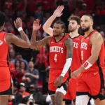 VanVleet y Thompson lideran el camino y los Rockets evitan la eliminación, derrotando a los Warriors  en el Juego 5