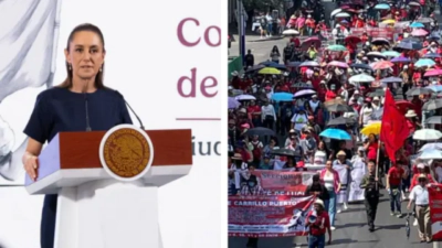 Sheinbaum descarta reunirse con los maestros tras protestas y bloqueos