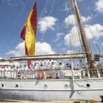 Atraca en RD el buque Elcano con la princesa Leonora a bordo