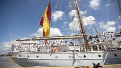 Atraca en RD el buque Elcano con la princesa Leonor a bordo