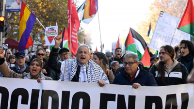 Miles de personas protestan contra el «genocidio» palestino y la venta de armas a Israel
