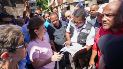 Vicepresidenta Raquel Peña encabeza respuesta del Gobierno en Puerto Plata, luego de las inundaciones