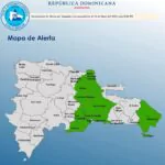 Ocho provincias en alerta verde por vaguada
