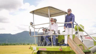 Dejan iniciada cosecha de arroz 2025 en estación de Juma, Bonao