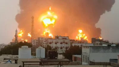 Israel ataca el puerto yemení de Al Hudeida en respuesta a misil del aeropuerto Tel Aviv