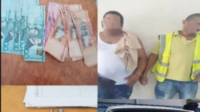 Policía apresa en flagrante delito a dos personas por posesión de arma de fuego ilegal en Neyba, provincia Bahoruco