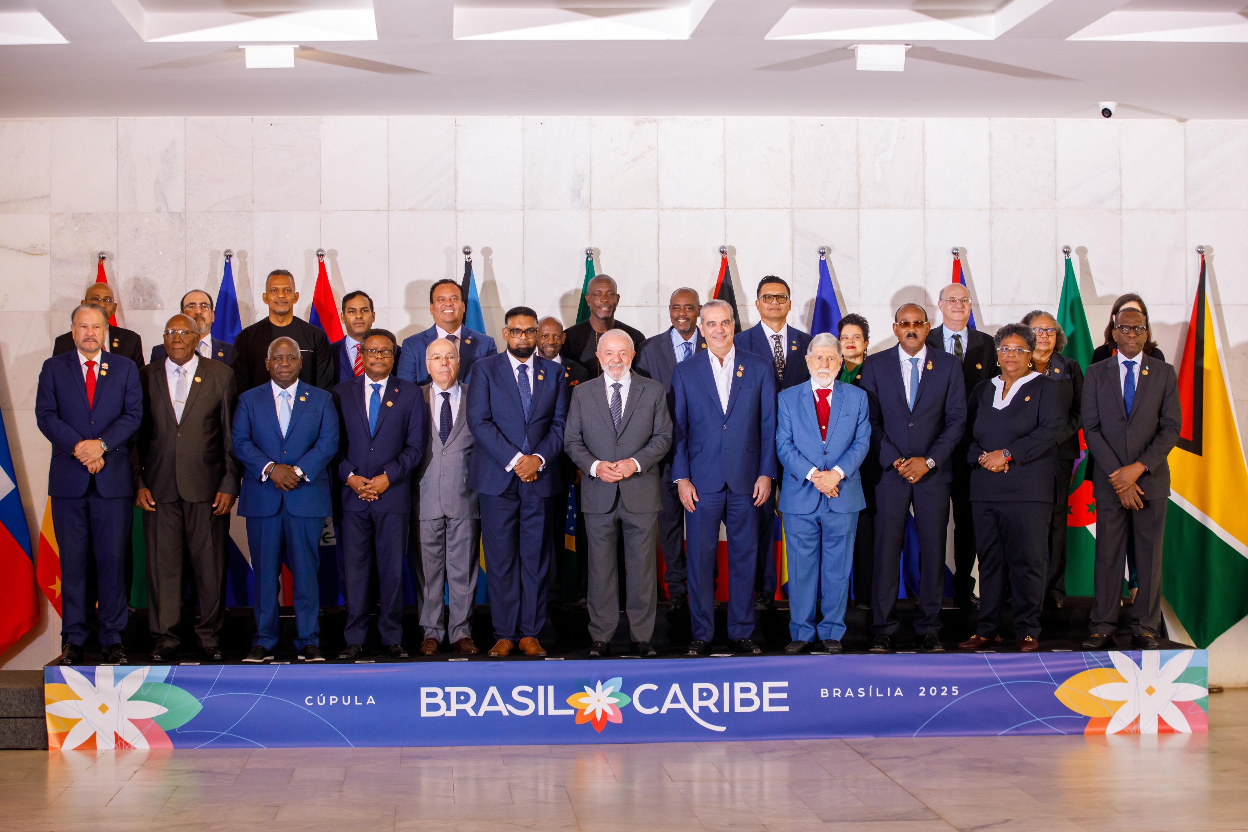 Líderes reunidos en la Cúpula Brasil-Caribe 2023.