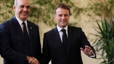 Abinader trata con presidente francés la crisis en Haití